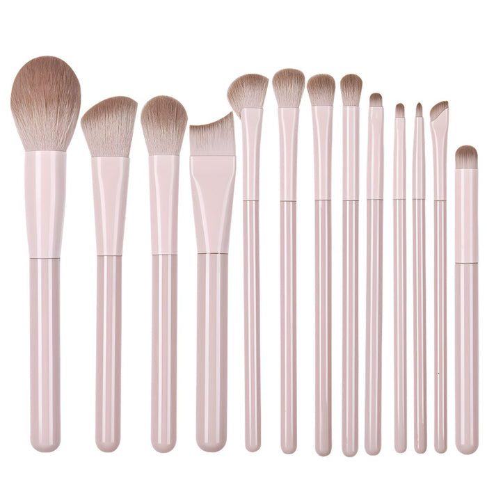 Makeup Brush Set 13-Piece Cherry Blossom for Face and Eyes