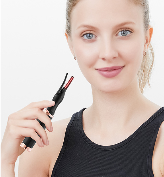 Heated Eyelash Curler with 360° Rotating Comb