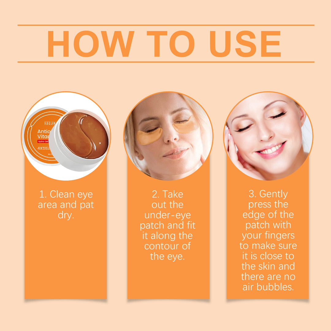 Vitamin C Eye Patches with Hyaluronic Acid and Collagen