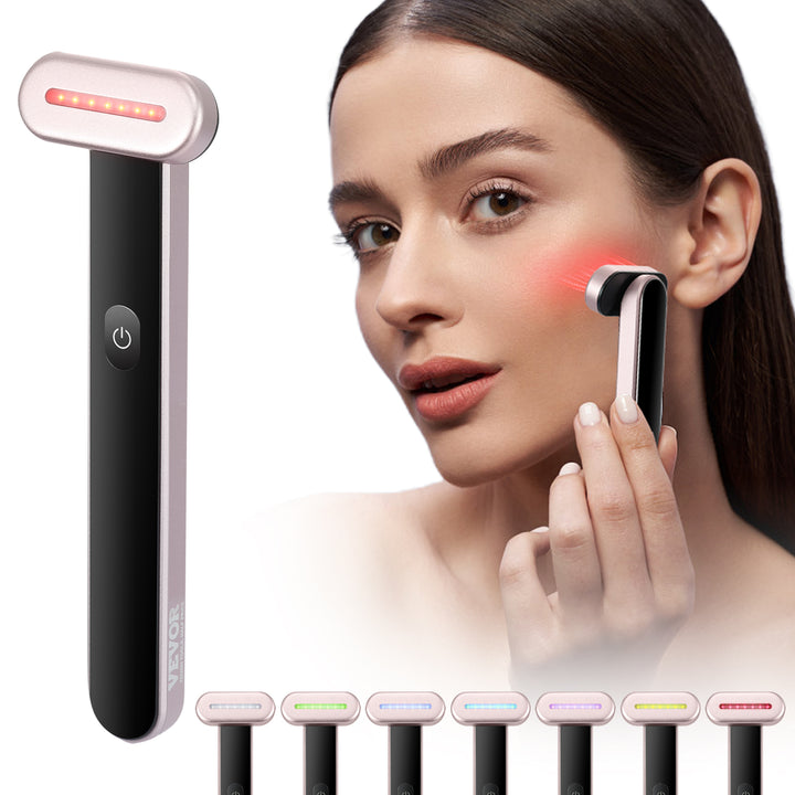 7 Colour LED Face Wand with Warmth and Vibration