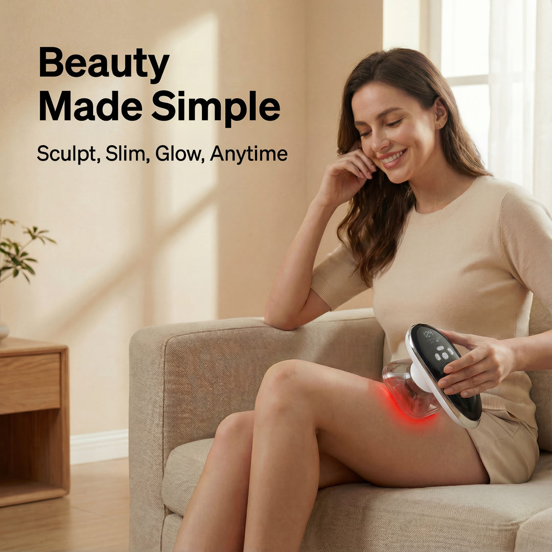 Smart Cupping Massager with 4 Cups and Red Light