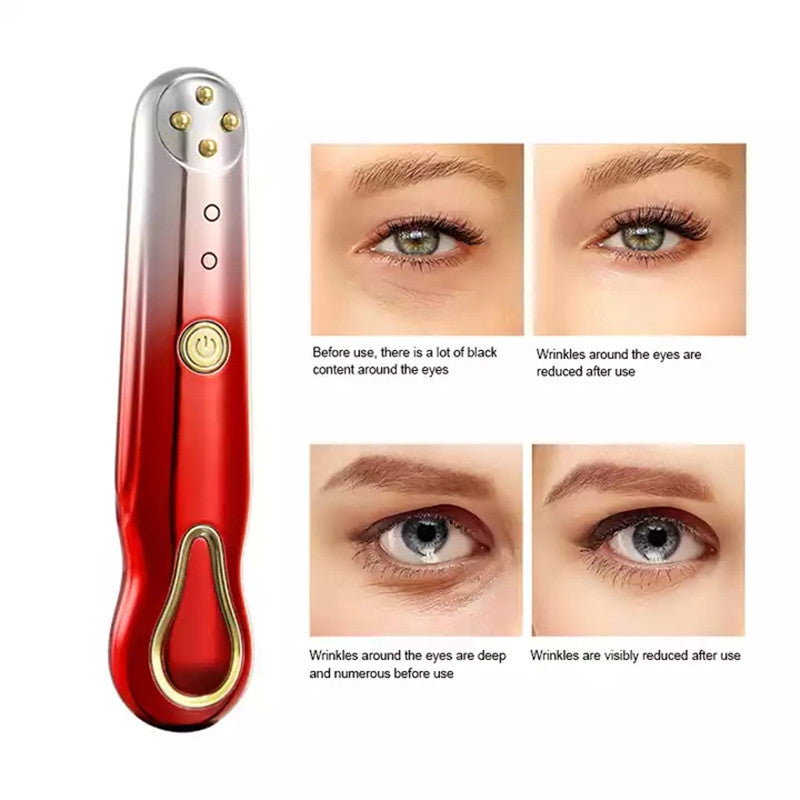 RF Eye Massager Wand with Red Light and Warmth