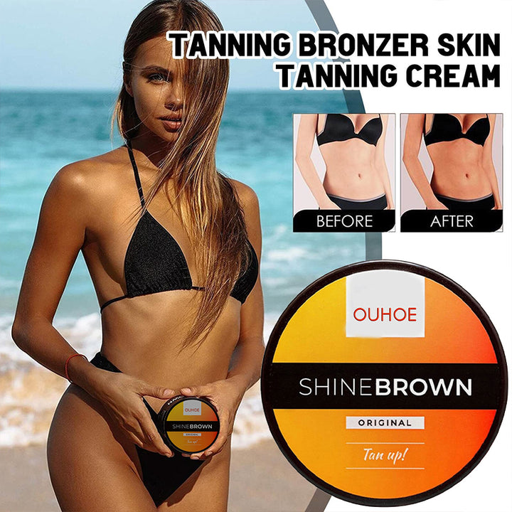 Tanning Accelerator Cream and Aloe Vera After Sun Gel