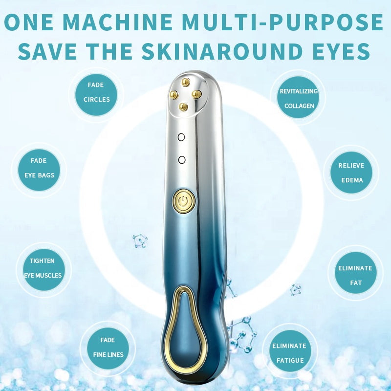 RF Eye Massager Wand with Red Light and Warmth