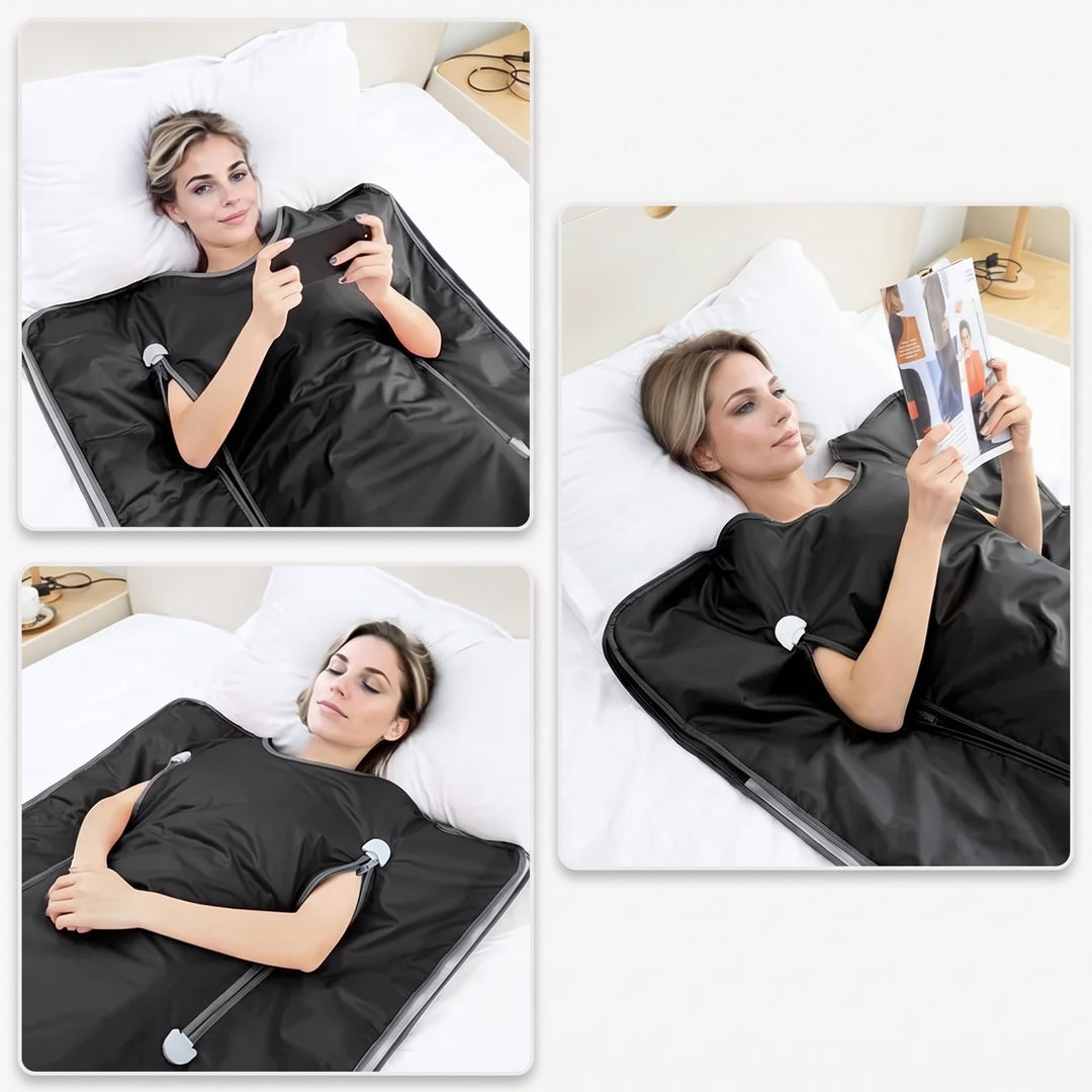 Infrared Sauna Blanket with Arm Openings for Home Use