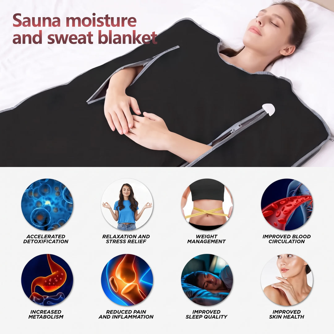 Infrared Sauna Blanket with Arm Openings for Home Use