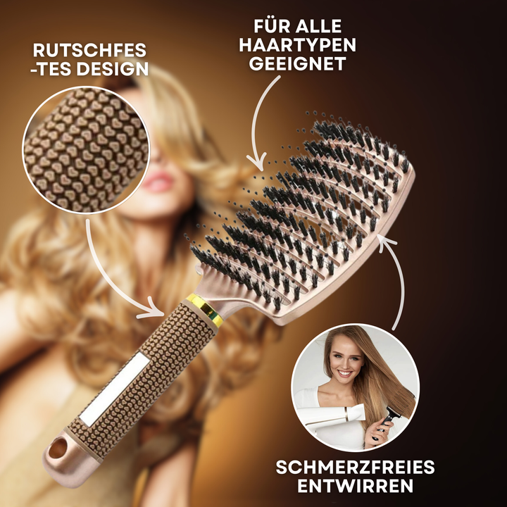 BowLift | Magical Detangler Brush – Magical Hair Brush for Pain-Free Detangling &amp; Shiny Hair