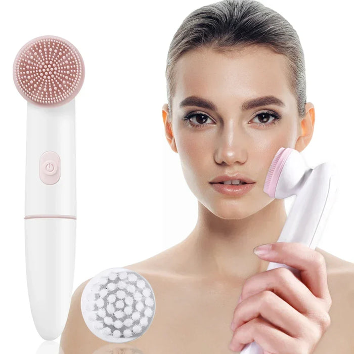 BowLift | Skinvora 2-in-1 Facial Cleansing Device Silicone | Deep Cleansing & Massage | Waterproof & Skin-Friendly | 15.8 × 4.7 × 2.7 cm