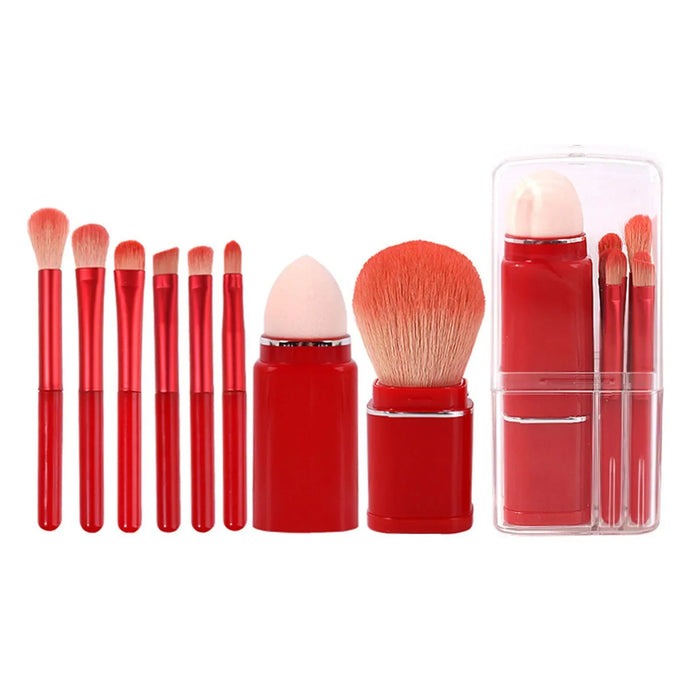 BowLift | 8Pcs Portable Makeup Brushes Set