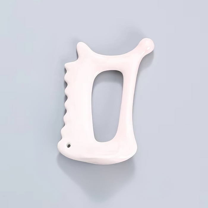 BowLift | White Ceramic Guasha Scraping Board for Full Body Massage and Lymphatic Drainage