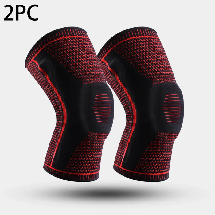 Silicone Patellar Tracking Knee Brace Pair Compression Support