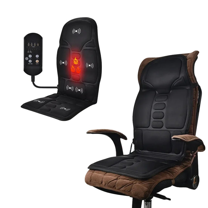 Car & Home Heated Massage Seat Cushion with 7-Motor Vibration