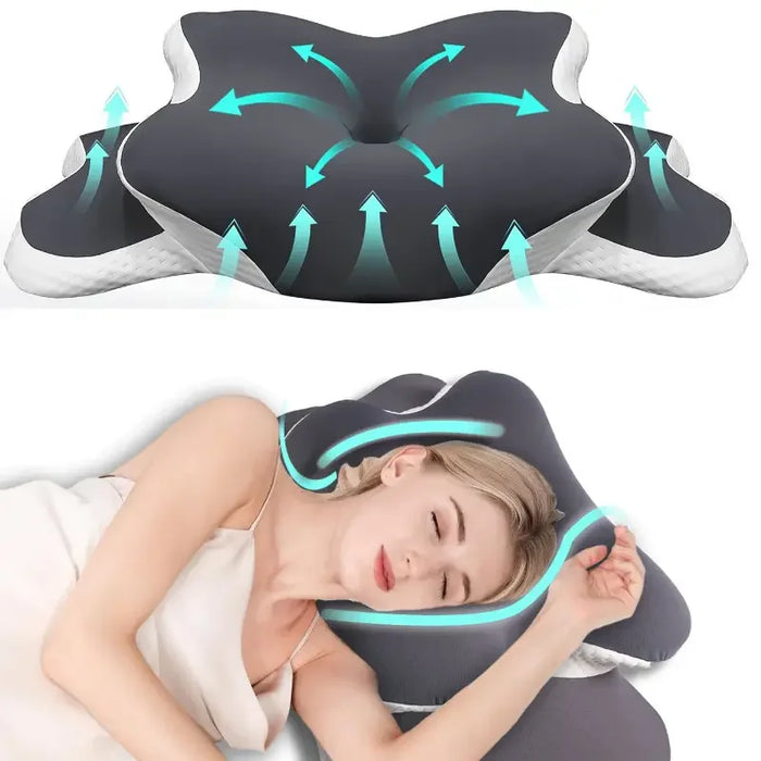 Memory Foam Cervical Pillow Butterfly Shape Neck Support