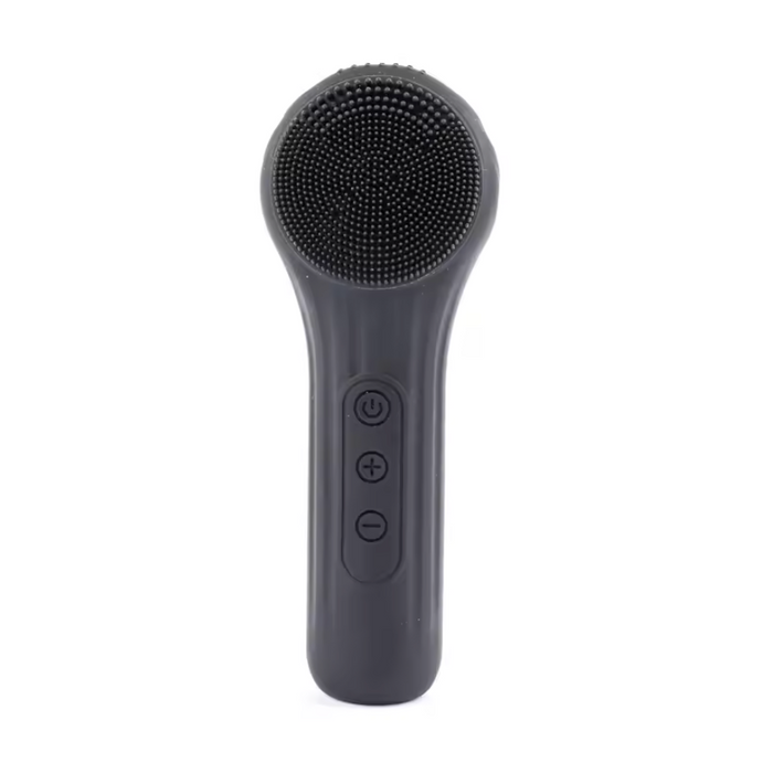Electric Silicone Facial Brush Cleaner - Sonic Vibration & Roller Cleansing