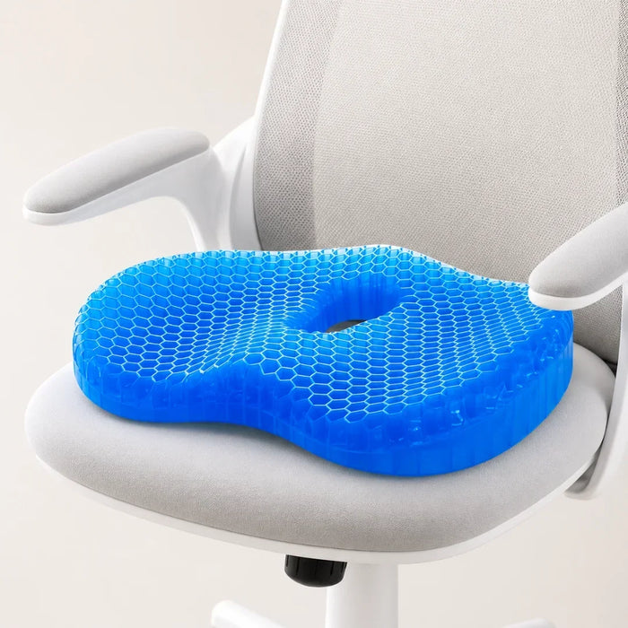 Gel Seat Cushion U-Shaped Honeycomb Tailbone Relief