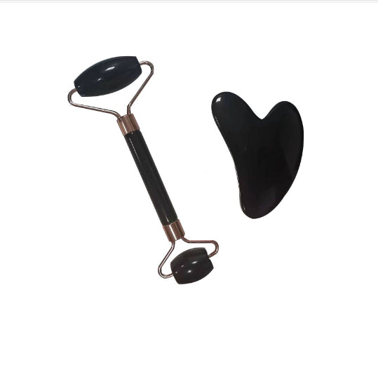 Face Roller and Gua Sha Set, 2 Pieces