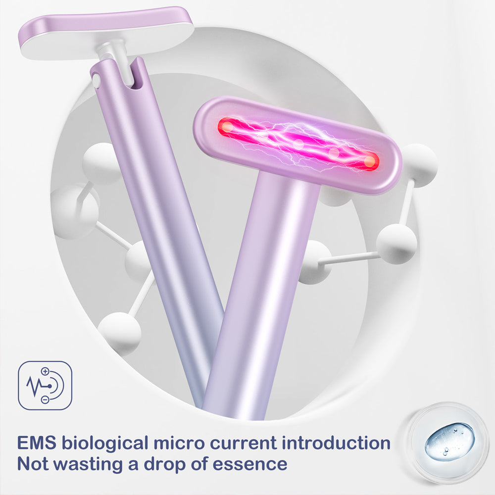 Rotating Microcurrent Face Wand with LED and Warmth