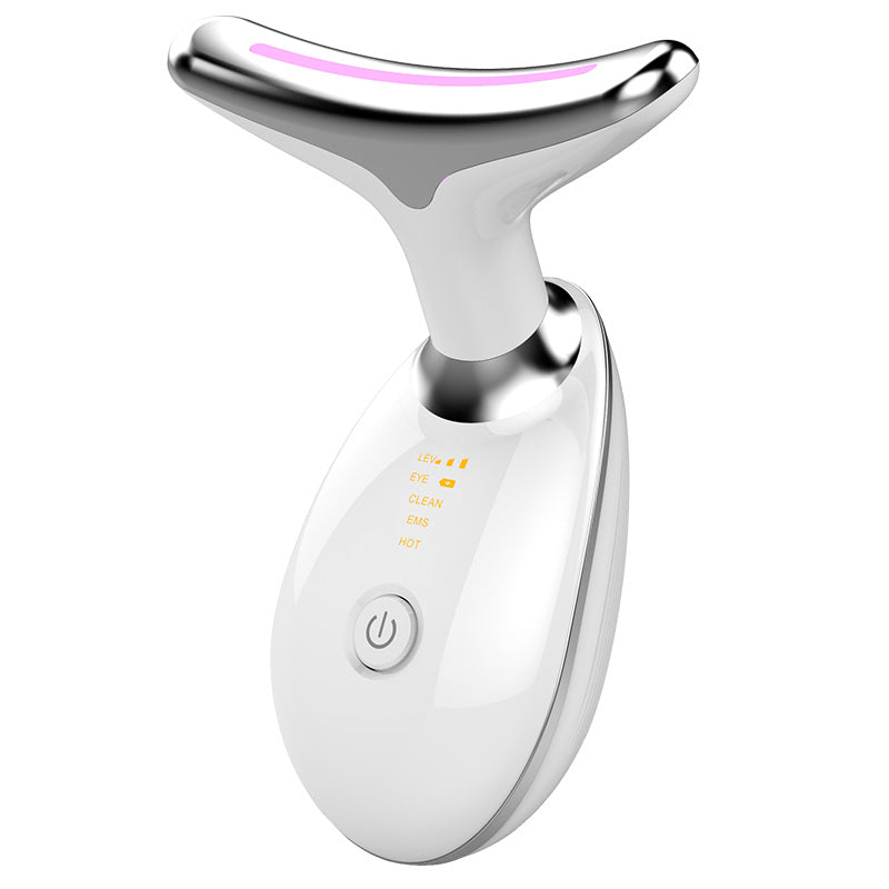 LED Neck and Face Massager with EMS and Warmth