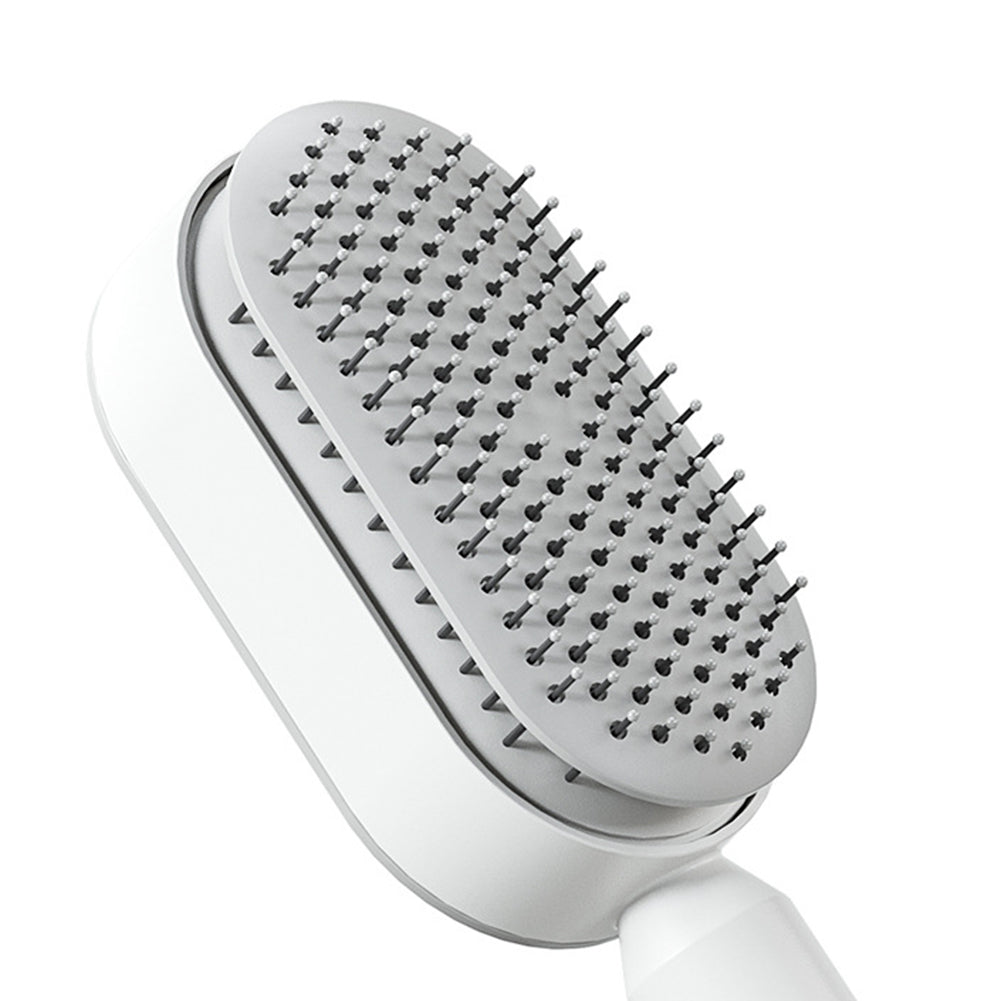 Self-cleaning hair brush