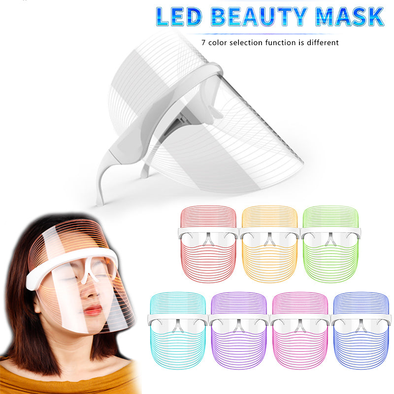 7 Colour LED Face Mask with USB Power