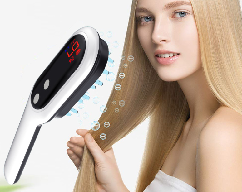 Light Scalp Massage Comb with 5 Modes and LED Display