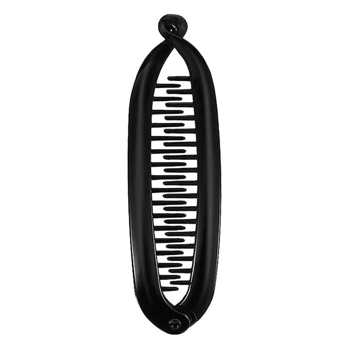 Women's Slim Banana Hair Clip in Black