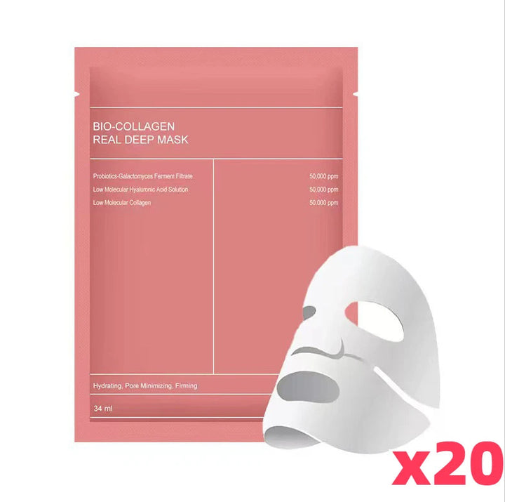 Collagen Gel Face Mask in Two Pieces with Hyaluronic Acid