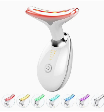 LED Neck and Face Massager with EMS and Warmth