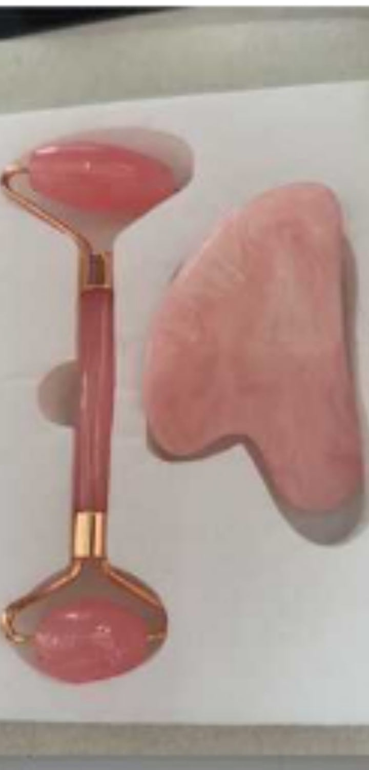 Face Roller and Gua Sha Set, 2 Pieces