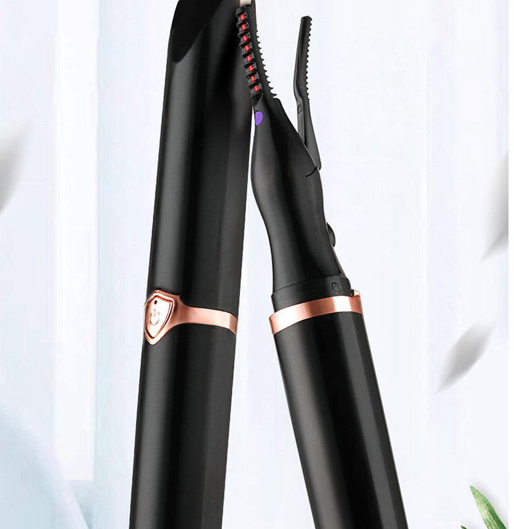 Heated Eyelash Curler with 360° Rotating Comb