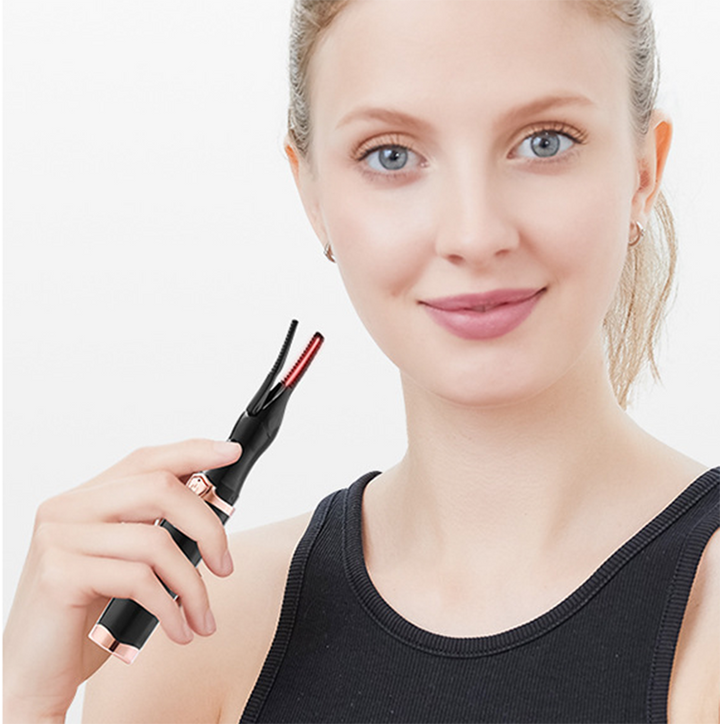 Heated Eyelash Curler with 360° Rotating Comb