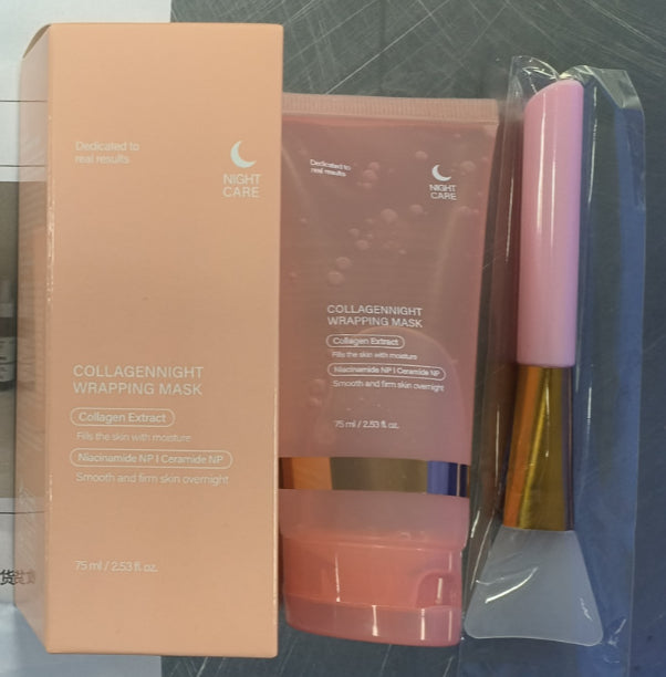 Collagen overnight wrapping face mask tube