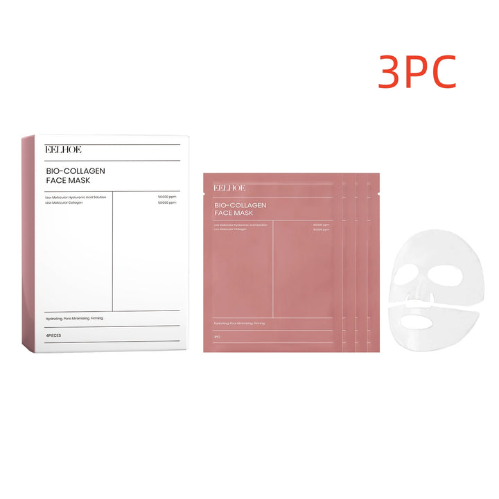 Collagen Gel Face Mask in Two Pieces with Hyaluronic Acid