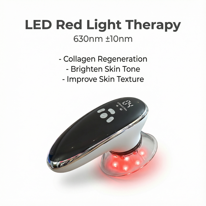 Smart Cupping Massager with 4 Cups and Red Light