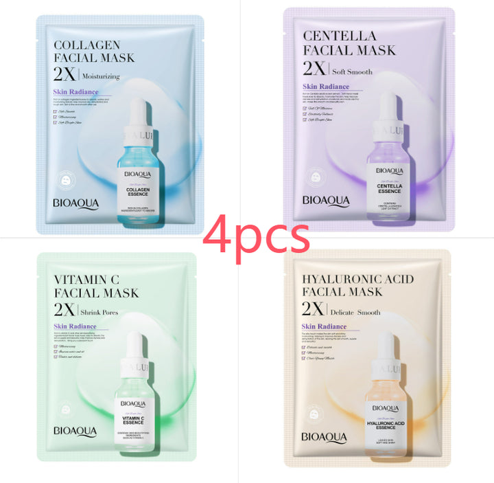 Hydrating Sheet Masks with Collagen or Vitamin C