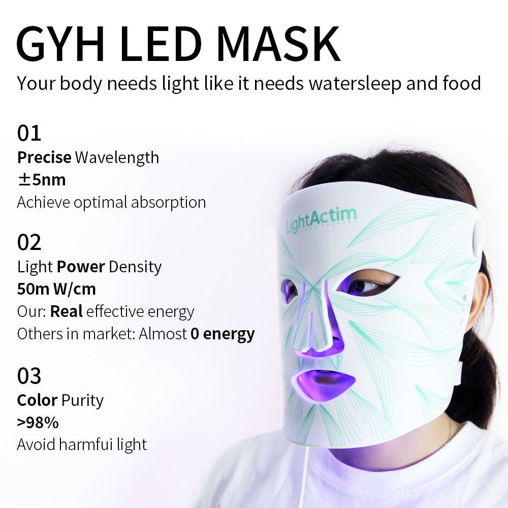 Silicone LED Face Mask with USB Charging