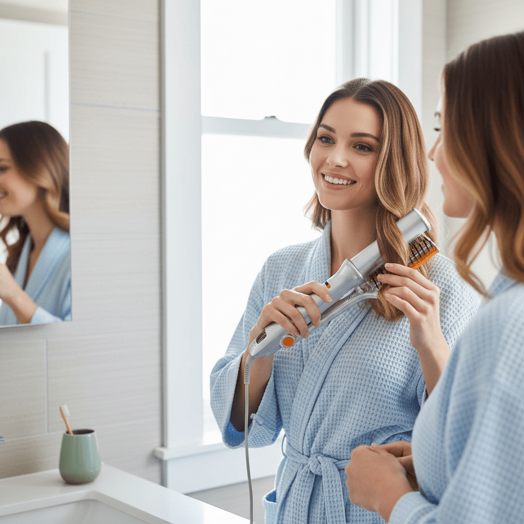 BowLift | 2-in-1 Rotating Hair Brush for Styling and Smoothing