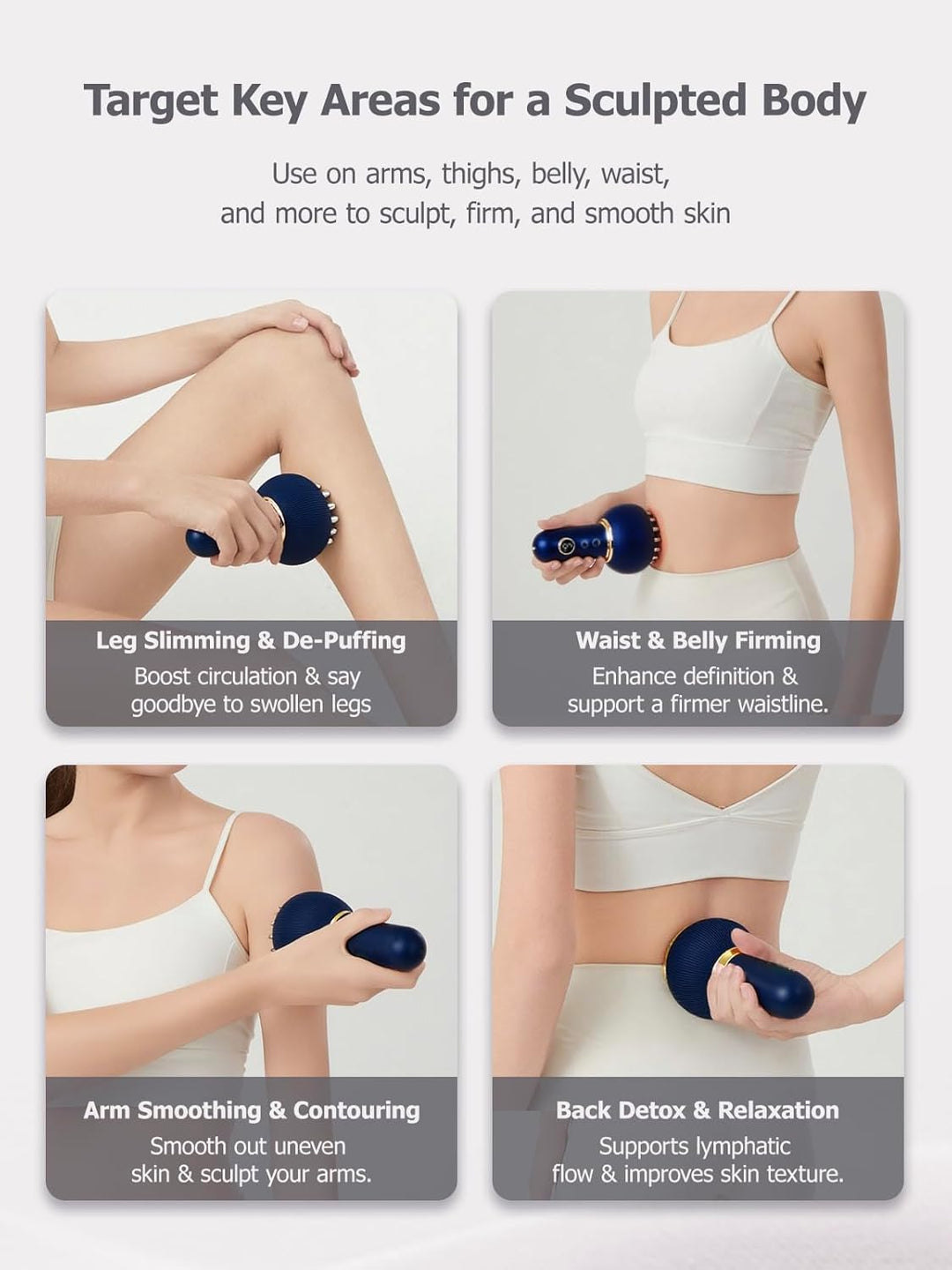 Cellulite Massager with Light, Heat and Vibration