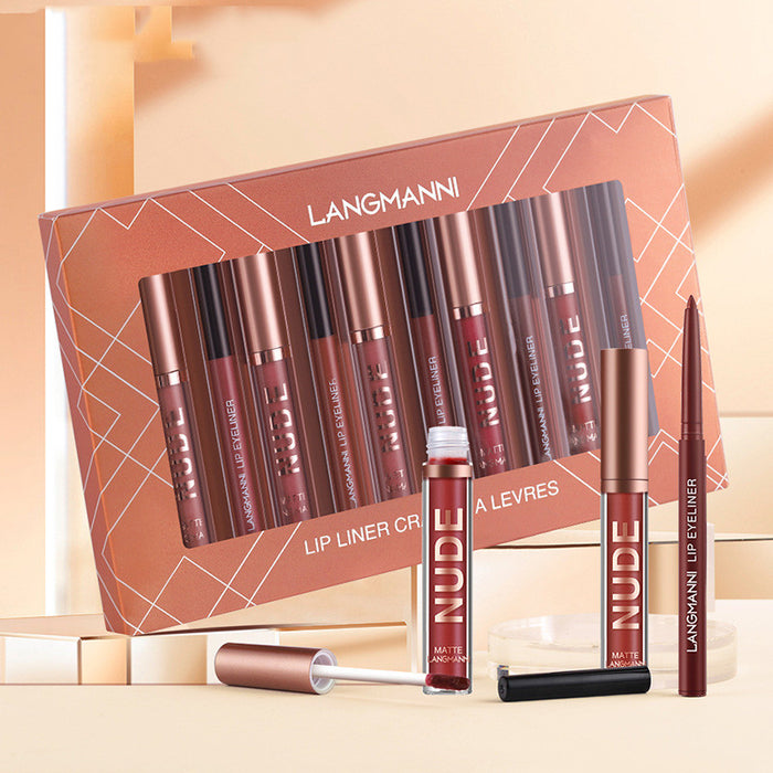 Nolivela 12-Piece Matte Lipstick and Lip Liner Gift Set
