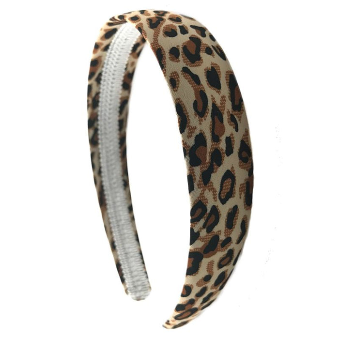 Leopard Print Padded Headband for Everyday Hair Styling