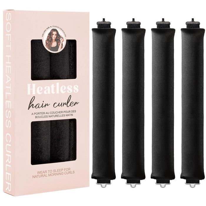 Heatless Hair Curlers 4 Pack Overnight for Soft Curls