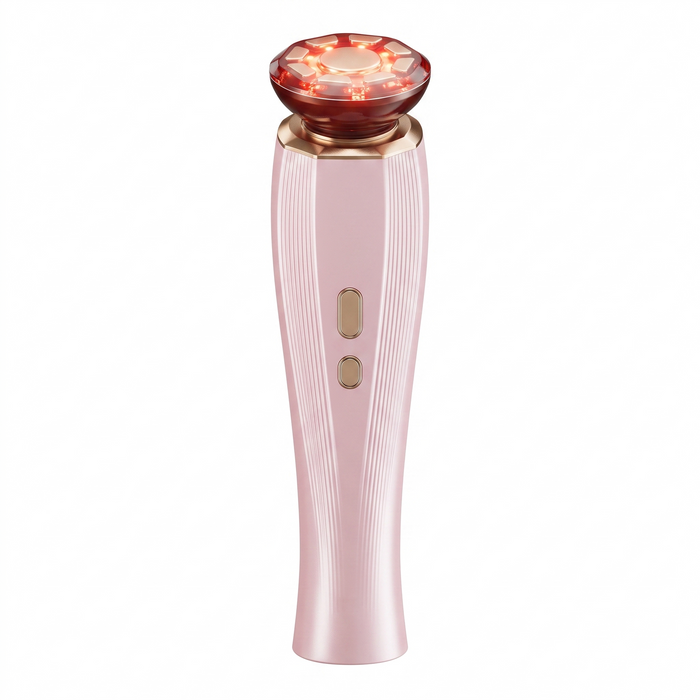 Aveline 3 in 1 Red Light Face and Neck Device Warm Massage Beauty Tool for Firmer Looking Skin at Home
