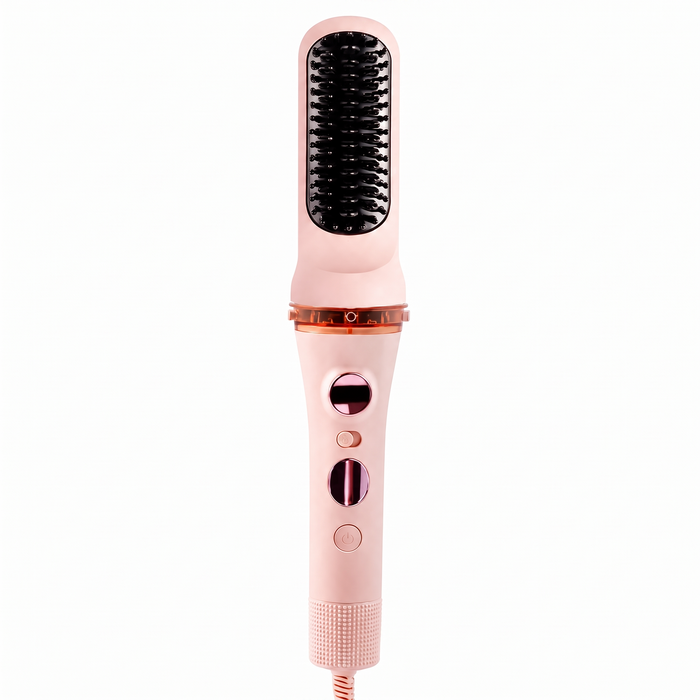 Elowen Automatic Rotating Curling Iron Ceramic Auto Hair Curler with LED Temperature Display and Anti Tangle Chamber