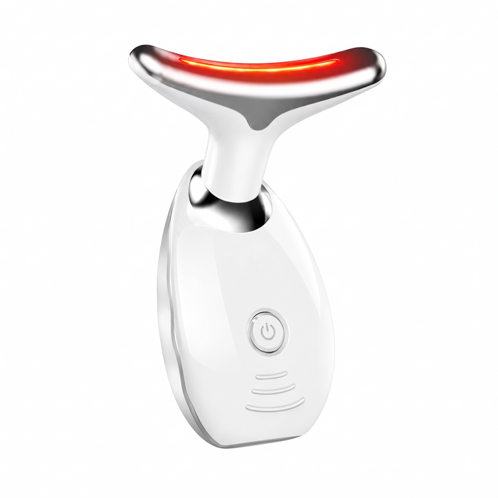 Aveline Spectrum Multi Colour LED Face and Neck Device Rechargeable Handheld Light and Vibration Beauty Tool for Daily Home Use