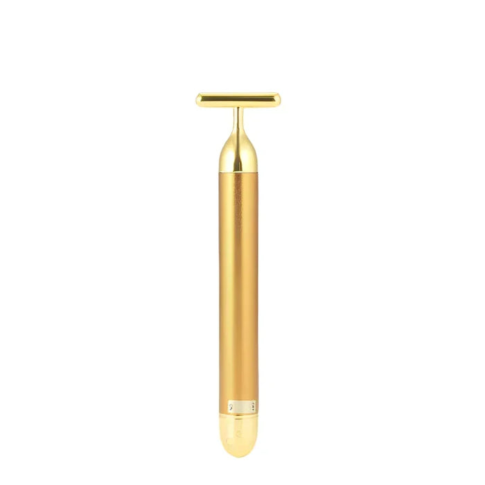 BowLift | GildedGlow Luxe Face Massage Roller | Revitalize your skin with an electric massage tool with 24K gold for a radiant complexion