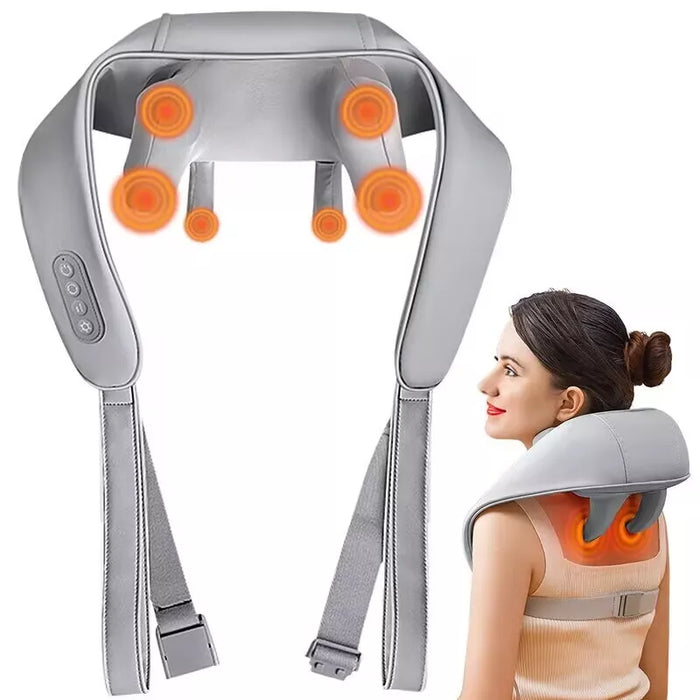 Neck and Shoulder Massager with Heat and Deep-Kneading