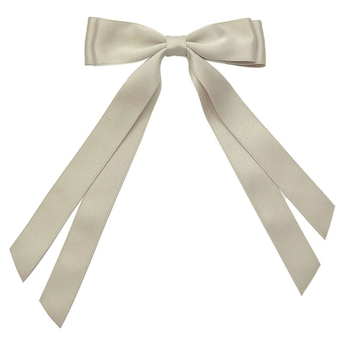 Women's Satin Bow Hair Clip with Long Streamers